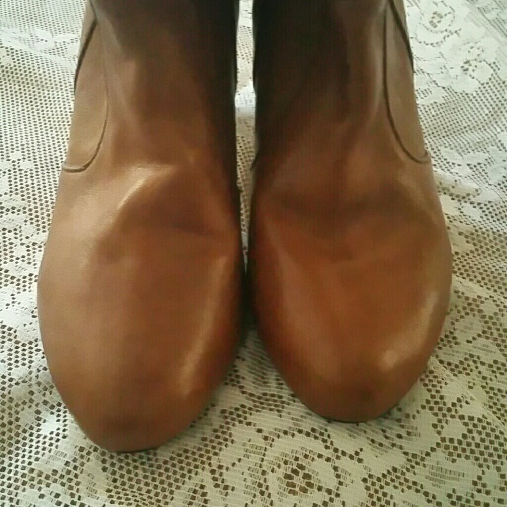 Rebecca Minkoff 9.5 Leather boots Cognac BROWN BEAUTIFUL - Picture 9 of 16
